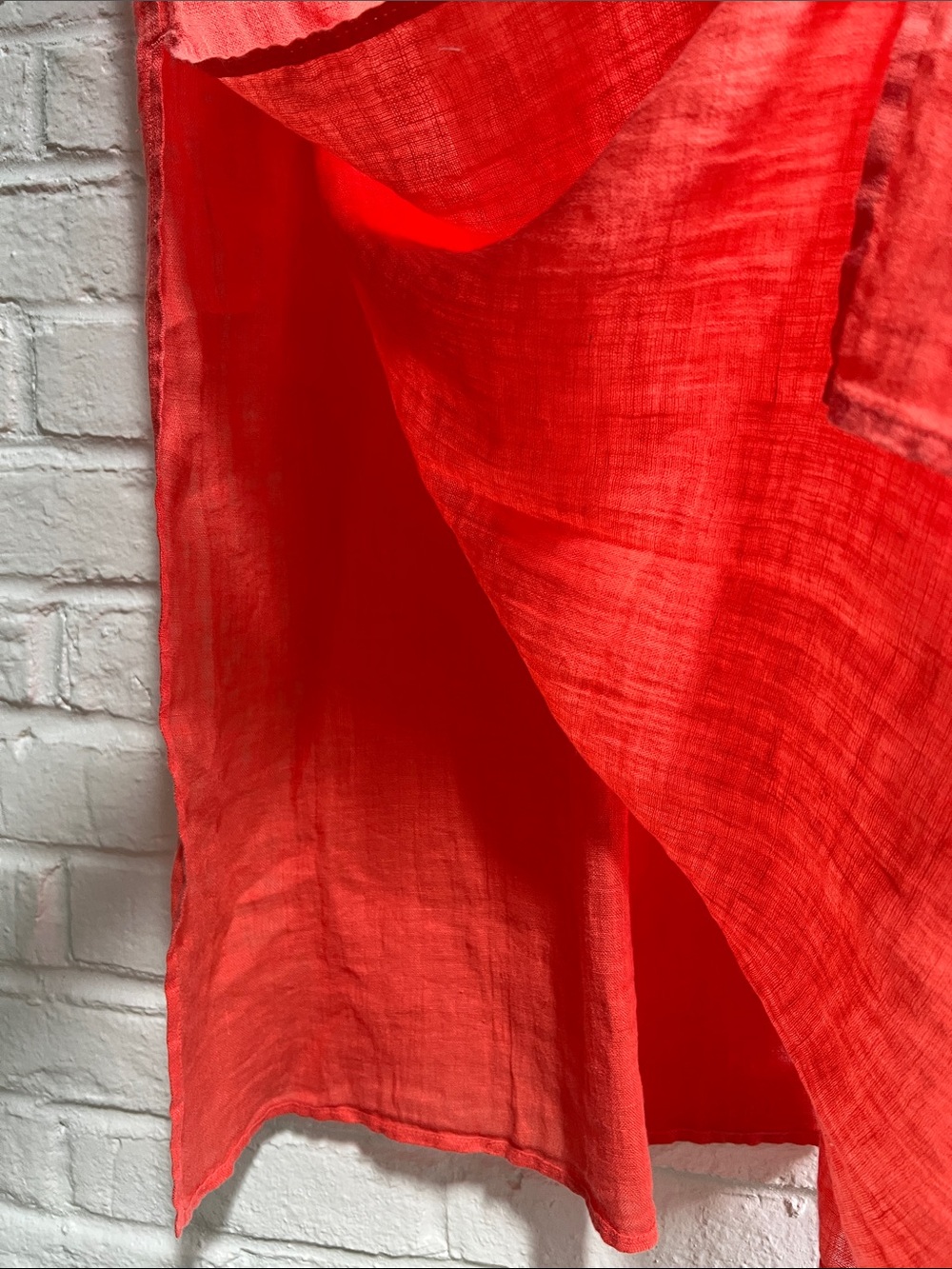 PURE COLLECTION Red Vneck Short sleeve Maxi Dress Dainty Pleats Drawstring waist - Picture 6 of 16